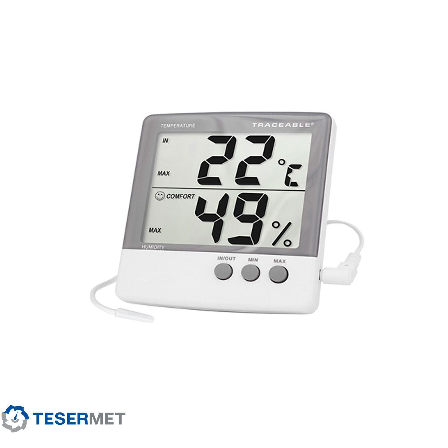 Termohigrómetro Digital con Sonda Externa
